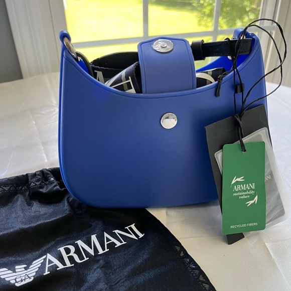 Emporio Armani Recycled Pvc Gummy Bag Shoulder Bag - Picture 8 of 9